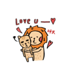 lazyleo and cat（個別スタンプ：7）