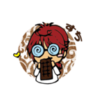 Shiro with red hair（個別スタンプ：7）