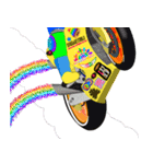 Moto Race Rainbow-colored Riders 64 @04（個別スタンプ：26）