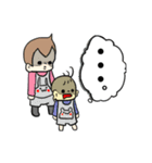 犬と男の事女の子スタンプ！（個別スタンプ：10）