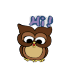 Nauzy owl（個別スタンプ：8）