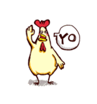 cackling hen（個別スタンプ：1）