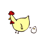 cackling hen（個別スタンプ：22）