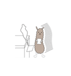 Mr. Alpaca (27, new employee)（個別スタンプ：21）