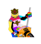 Moto Race Rainbow-colored Riders 8 @04（個別スタンプ：6）