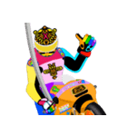 Moto Race Rainbow-colored Riders 8 @04（個別スタンプ：22）