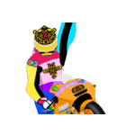 Moto Race Rainbow-colored Riders 8 @04（個別スタンプ：34）