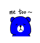 Blue bear and pig（個別スタンプ：4）