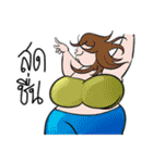 fat woman（個別スタンプ：37）