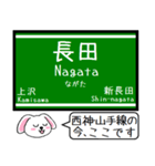 神戸の地下鉄 西神・山手線 いまこの駅！（個別スタンプ：7）