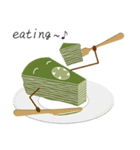 Matcha mille crepe ＆ Cookie（個別スタンプ：1）