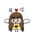 Happy little angel（個別スタンプ：5）