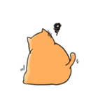 オレンジの猫（個別スタンプ：4）