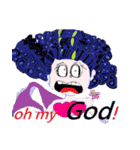 a curly hair Merman（個別スタンプ：2）