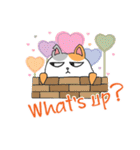 Hello Chubby Cat (English)（個別スタンプ：6）