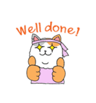 Hello Chubby Cat (English)（個別スタンプ：33）