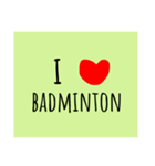 Love Badminton（個別スタンプ：1）