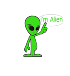 Alien head green（個別スタンプ：1）