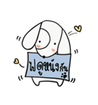 the dog with note pad（個別スタンプ：5）