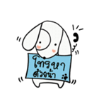 the dog with note pad（個別スタンプ：8）