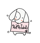 the dog with note pad（個別スタンプ：11）