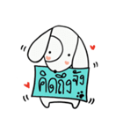 the dog with note pad（個別スタンプ：13）