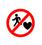 Traffic sign of love.（個別スタンプ：2）