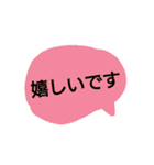 日常の挨拶(シンプル吹き出し敬語)（個別スタンプ：15）