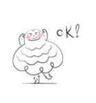 chubby man with leg hair（個別スタンプ：35）