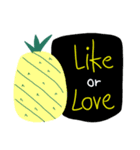 cute yellow pineapple（個別スタンプ：1）