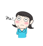 blue shirt girl 2（個別スタンプ：9）