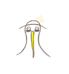 The unibrow Bird（個別スタンプ：6）