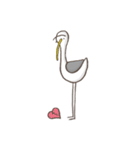 The unibrow Bird（個別スタンプ：9）