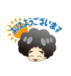 ぱっちゃんと黒豆スタンプ（個別スタンプ：1）