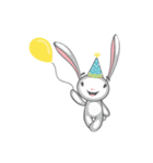 Cute Happy Rabbit（個別スタンプ：38）