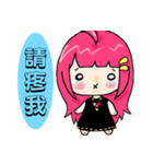 Pink note stickers（個別スタンプ：14）