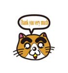 Thick eyebrows 2/cat（個別スタンプ：6）