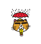 Thick eyebrows 2/cat（個別スタンプ：7）