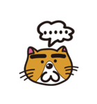 Thick eyebrows 2/cat（個別スタンプ：31）