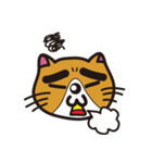 Thick eyebrows 2/cat（個別スタンプ：35）