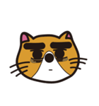 Thick eyebrows 2/cat（個別スタンプ：39）