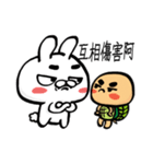 Fay Fay Rabbit ＆ ZaZa Turtle-Daily talk1（個別スタンプ：3）