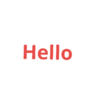 Say Hello in English Language（個別スタンプ：2）