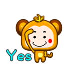 Happy small monkey coming（個別スタンプ：10）