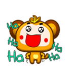 Happy small monkey is coming.（個別スタンプ：12）