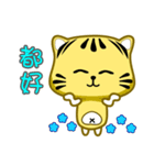 cute striped cat is coming（個別スタンプ：8）