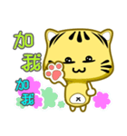 cute striped cat is coming（個別スタンプ：23）