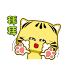 cute striped cat is coming（個別スタンプ：25）