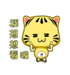 Small cute striped cat coming（個別スタンプ：31）