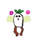 radish man with hairy legs（個別スタンプ：7）